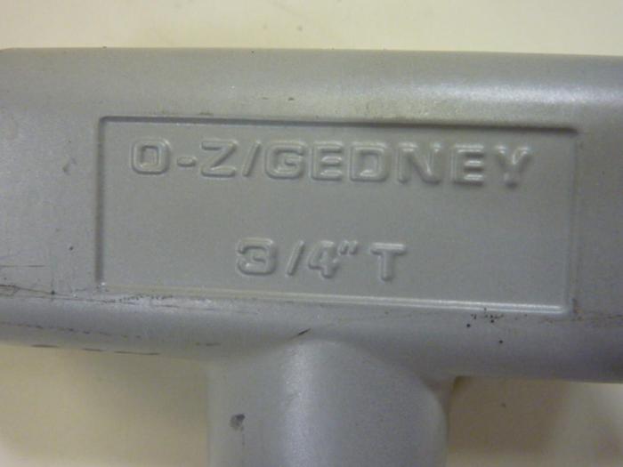 Used OZ GEDNEY Conduit 3/4"T #62150