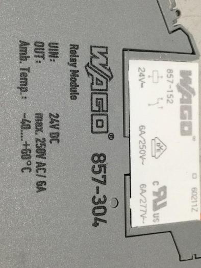 Used WAGO Input Module 857-304 #111254