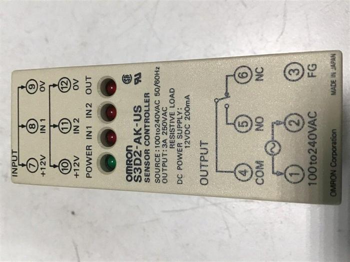Used OMRON Sensor Controller S3D2-AK-US #112271