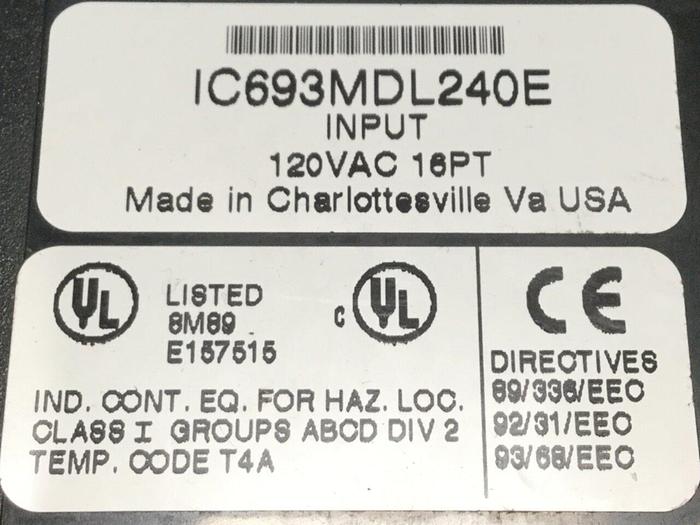 Used FANUC Input Module IC693MDL240E #106094