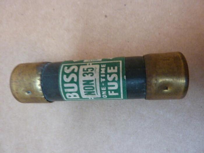 Used BUSSMANN 35 Amp Fuse NON-35 #36091