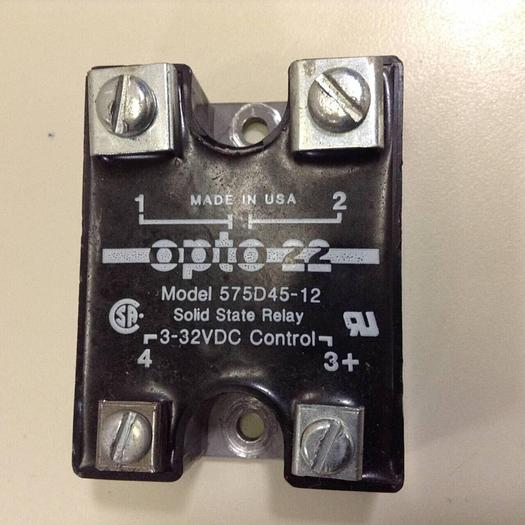 Used OPTO 22 Solid State Relay 575D45-12 #98080