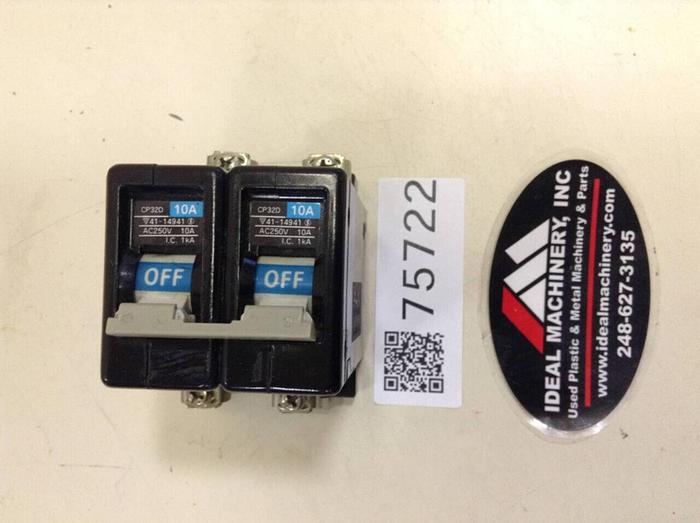 Used FUJI ELECTRIC 10 Amp Circuit Breaker CP32D-10 #77582