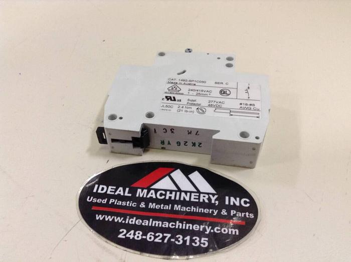 Used ALLEN BRADLEY 3 Amp Circuit Breaker 1492-SP1C030 SER C #75167