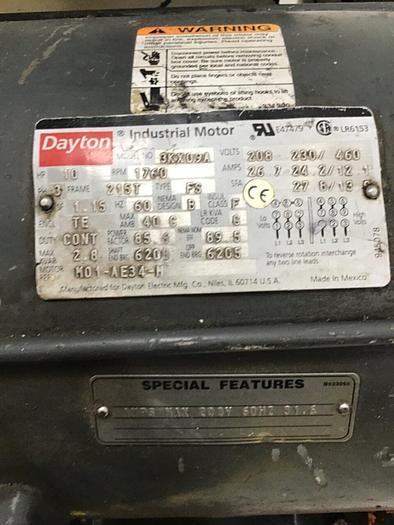 Used NELMOR 10 HP Grinder G1215M1 10HP Used