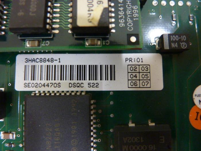 Used ABB Circuit Board DSQC 522 3HAC8848-1 #48646