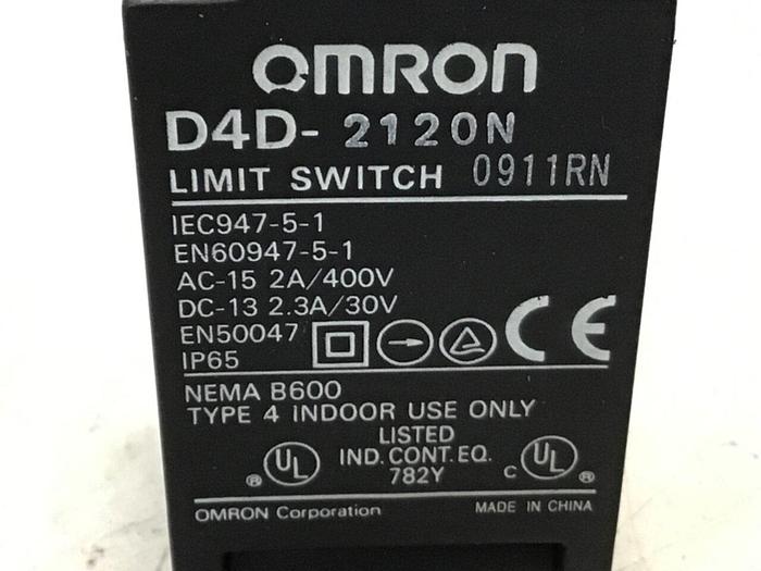 Used OMRON Limit Switch D4D-2120N #121656
