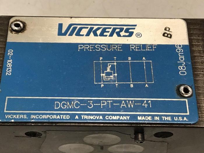 Used VICKERS Pressure Relief Valve DGMC-3-PT-AW-41 #130933