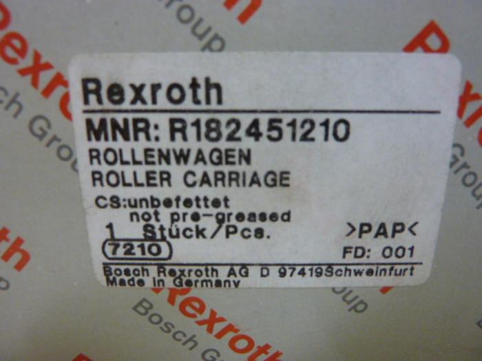 REXROTH Runner Block R182451210 #58491