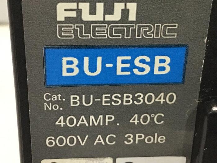 Used FUJI ELECTRIC 40 Amp Circuit Breaker BU-ESB3040 #119574