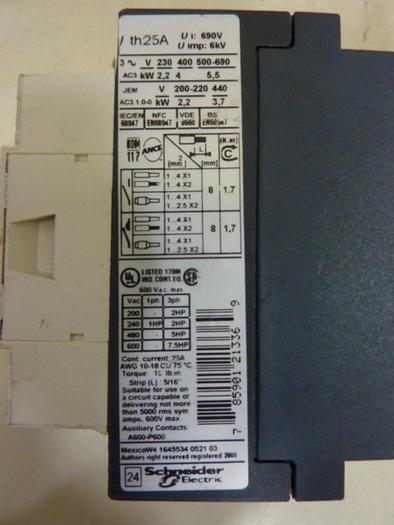 Used TELEMECANIQUE Contactor LC1D09BD #66596
