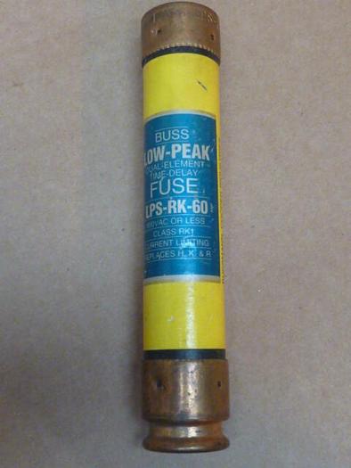 Used BUSS / BUSSMANN 60 Amp Fuse LPS-RK-60 #36409