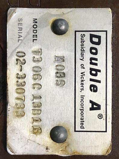 Used DOUBLE A Valve T306C13B11S #133652