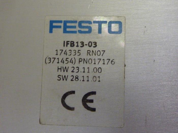 Used FESTO Control Block / Valve Terminal IFB13-03 Used