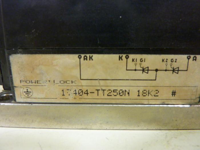 Used EUPEC Transister Block 117404-TT250N #60389
