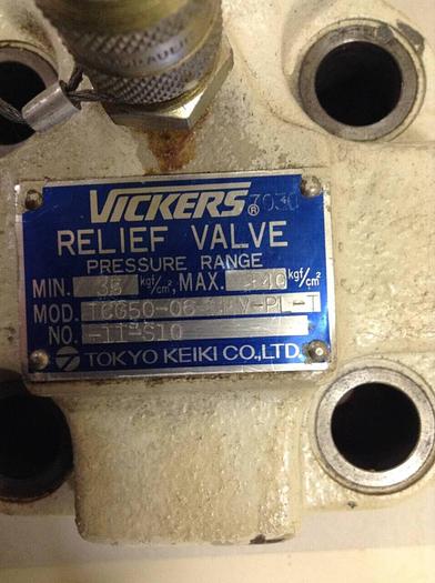 Used VICKERS Relief Valve TCG50-06-CEV-PL-T-11-S10 #68193