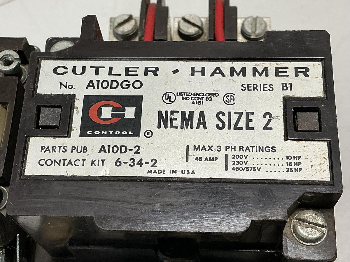 Used CUTLER HAMMER A10DGO