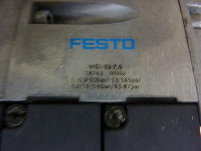 Used FESTO Control Block w/ Valves IFB8-03 #52805