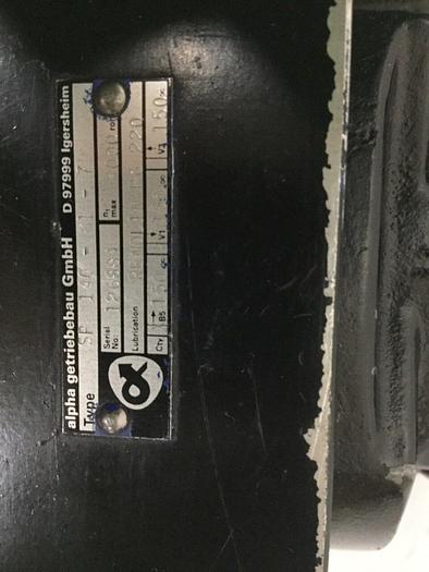 Used ALPHA GETRIEBEBAU Gear Motor SP 140-M1-7 #116237