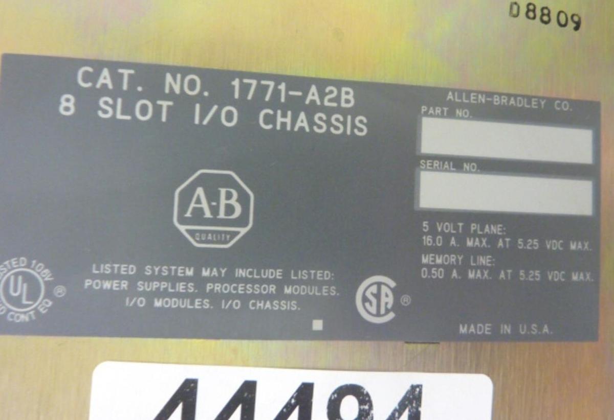 Used ALLEN BRADLEY Slot Rack 1771-A2B USED