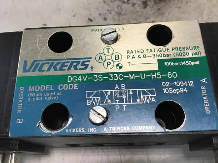 Used VICKERS Valve DG4V-3S-33C-M-U-H5-60 #142967