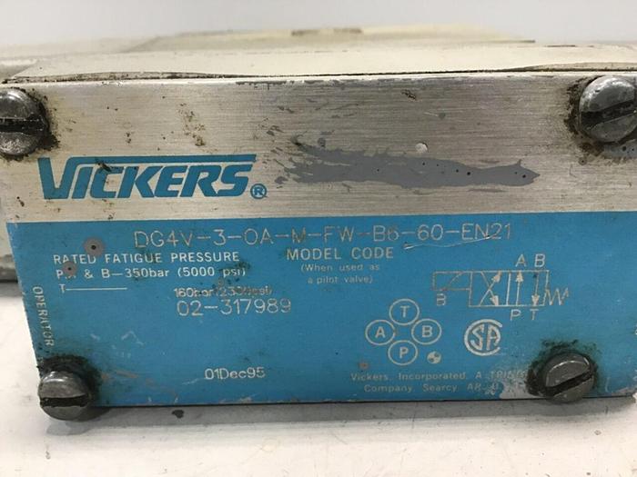Used VICKERS Valve DG4V30AMFWB660EN21 #138727
