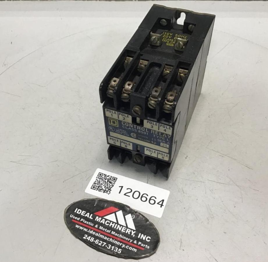 Used SQUARE D Control Relay 8501-L0-40 Used