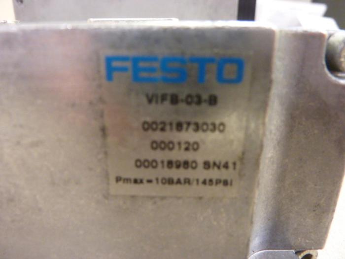 Used FESTO Control Block / Valve Terminal IFB13-03 #61188