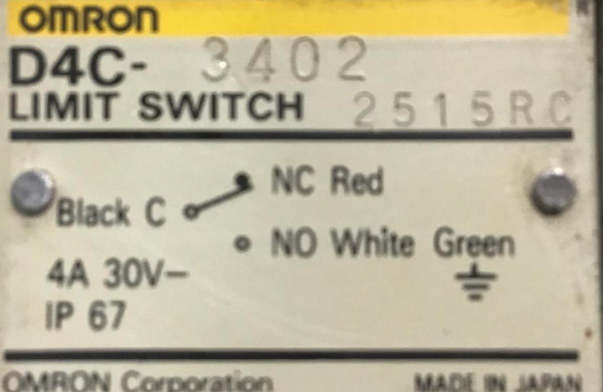 Used OMRON Limit Switch D4C-3402 USED