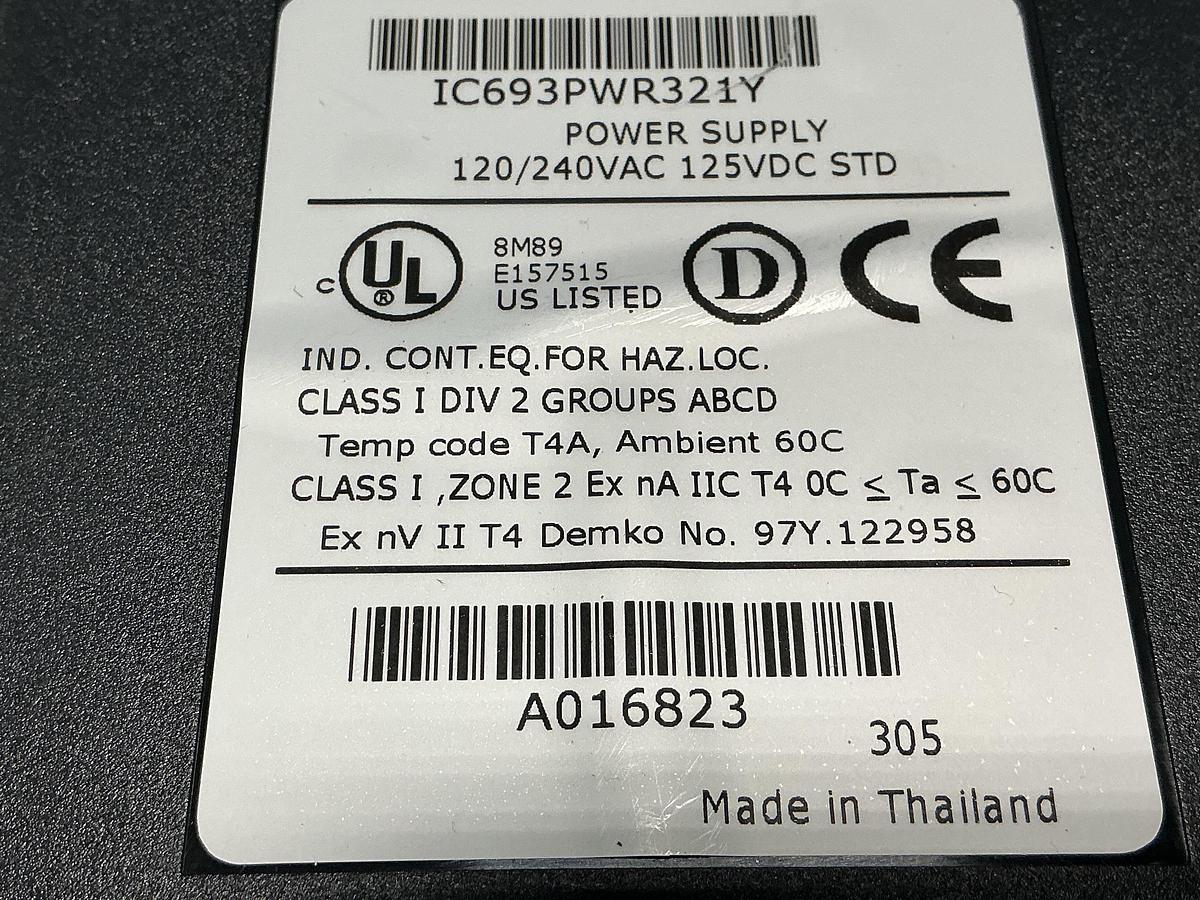 Used GE FANUC IC693PWR321Y