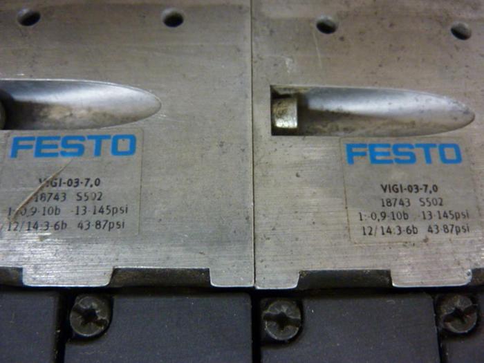 Used FESTO Control Block w/ Valves IFB8-03 #52794