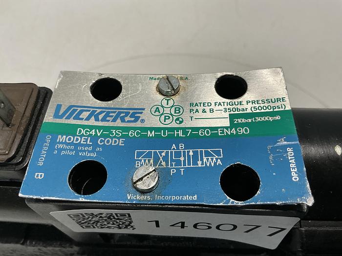 Used VICKERS DG4V-3S-6C-M-U-HL7-60-EN490