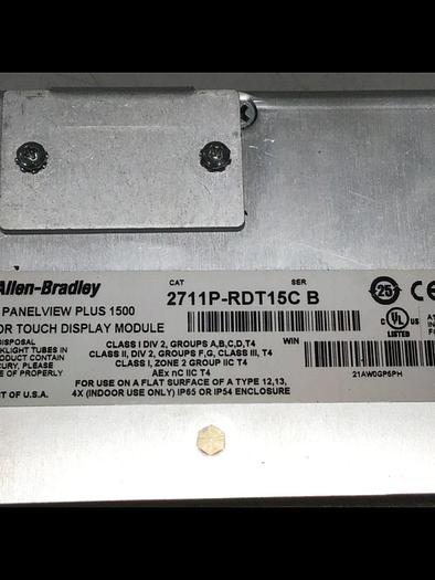 Used ALLEN BRADLEY Panelview Display 2711P-RDT15C #135430