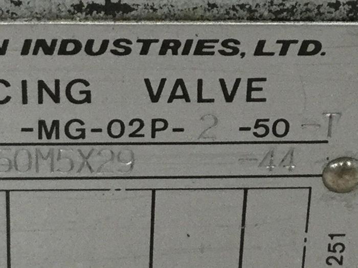 Used DAIKIN Reducing Valve MG-02P-2-50-T #110419