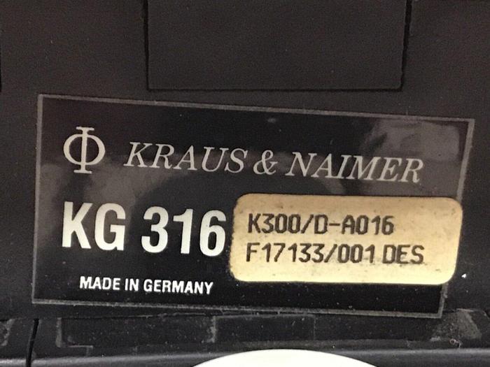 Used KRAUS & NAIMER Disconnect Switch KG 316 #126098