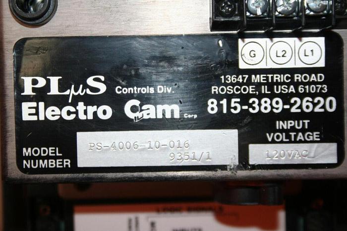 Used ELECTRO CAM Programmable Limit Switch PS-4006-10-016 #11529