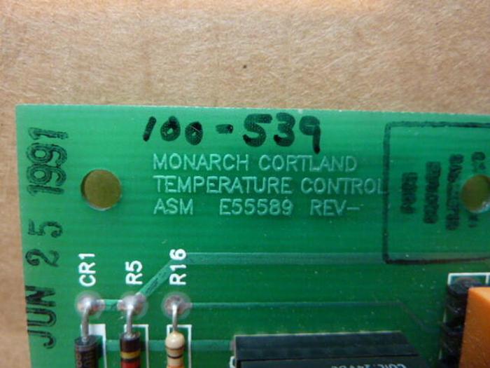 Used MONARCH Temperature Control Board E55589 #27072