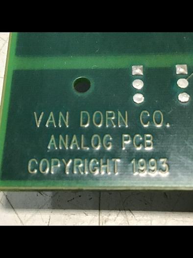 Used VAN DORN Analog Circuit Board 330025 PC330-025 Used