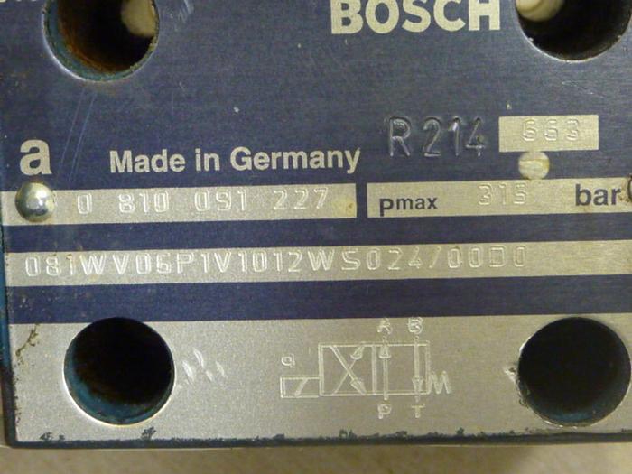 Used BOSCH Directional Valve 0 810 091 227 #47232