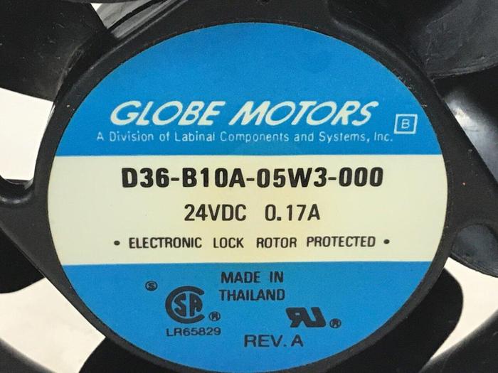 Used GLOBE MOTORS Cooling Fan D36-B10A-05W3-000 #113583