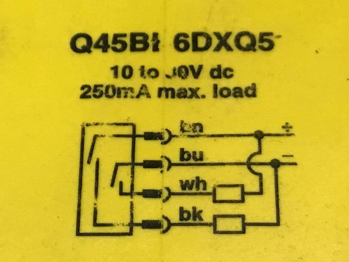 Used BANNER ENGINEERING Photoelectric Sensor Q45BB6DXQ5 #128511
