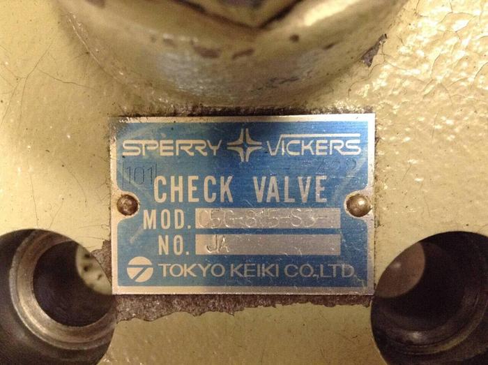 Used SPERRY VICKERS Check Valve C5G815S3JA #99383