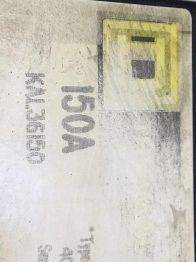 Used SQUARE D 150 Amp Circuit Breaker KAL36150 USED