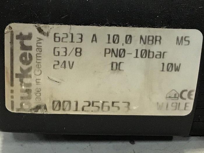 Used BURKERT Solenoid Valve 6213A #123322