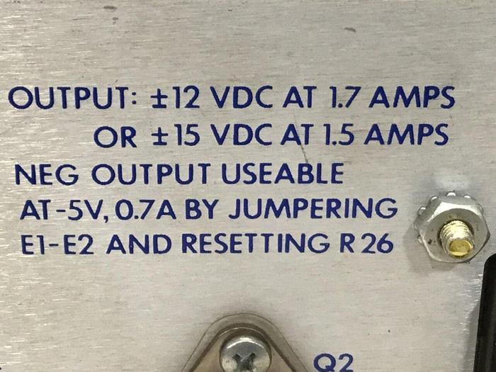 Used POWER-ONE Power Supply HBB15-1.5-A #98020