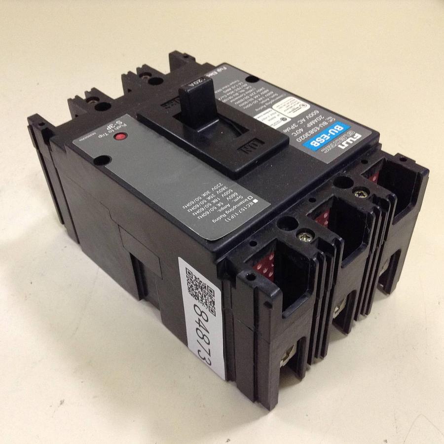 Used FUJI ELECTRIC 20 Amp Circuit Breaker BU-ESB3020 Used