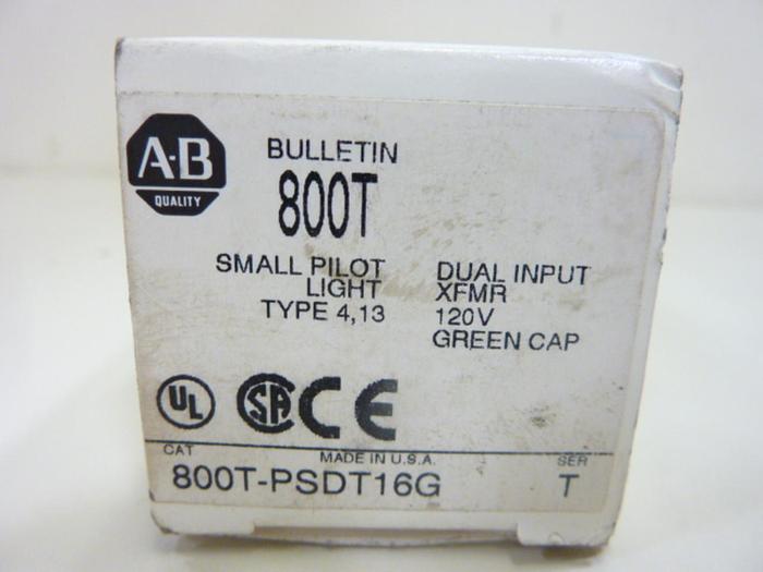 ALLEN BRADLEY Pilot Light 800T-PSDT16G GREEN #46173