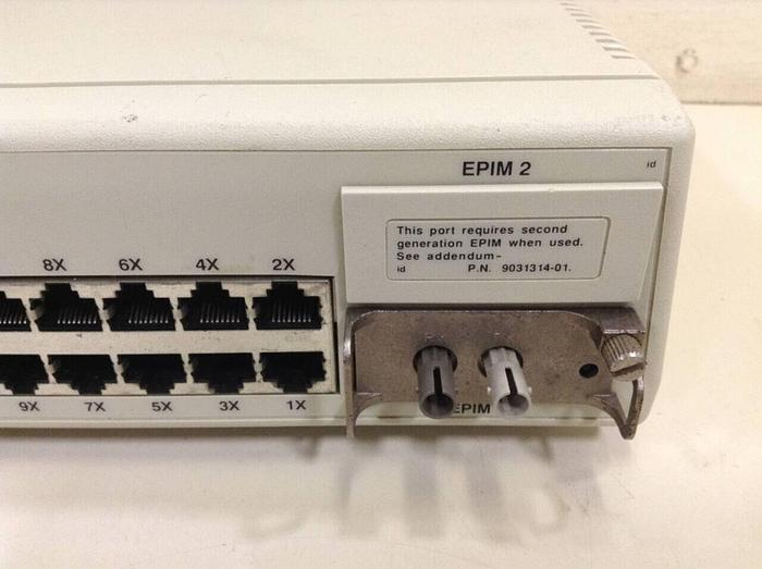 Used CABLETRON 10 Base-T Hub w/ Lanview SEHI-24 #75002