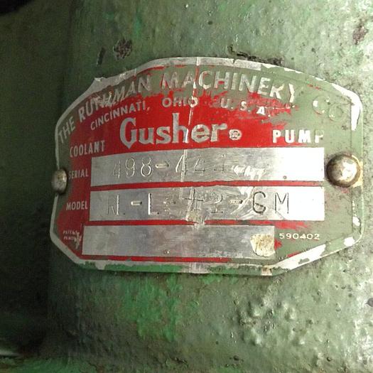 Used GUSHER Coolant Pump RL-L-+2-CM #75053