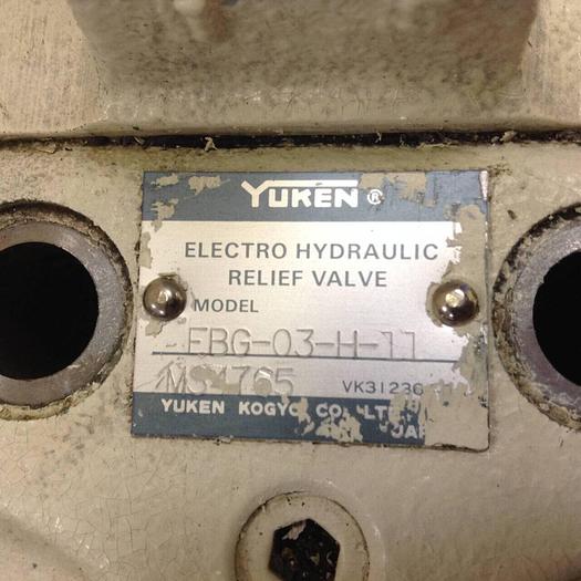 Used YUKEN Electro Hydraulic Relief Valve EDG-01V-H-P12T10-11 #78654